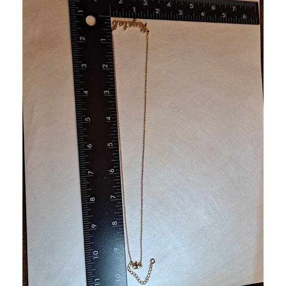 Krystal Name Necklace Personalized chain Gold Tone - Picture 7 of 7